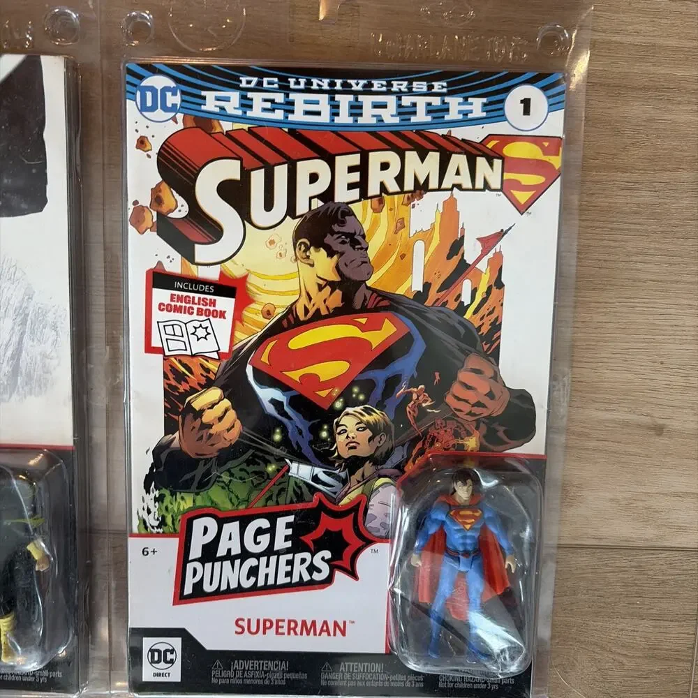 DC REBIRTH PAGE PUNCHERS SUPERMAN, BLACK ADAM, NIGHTWING Lot Of 3 Sealed